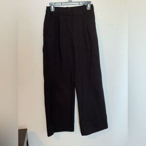 H&M Black High-waist Dress Pants